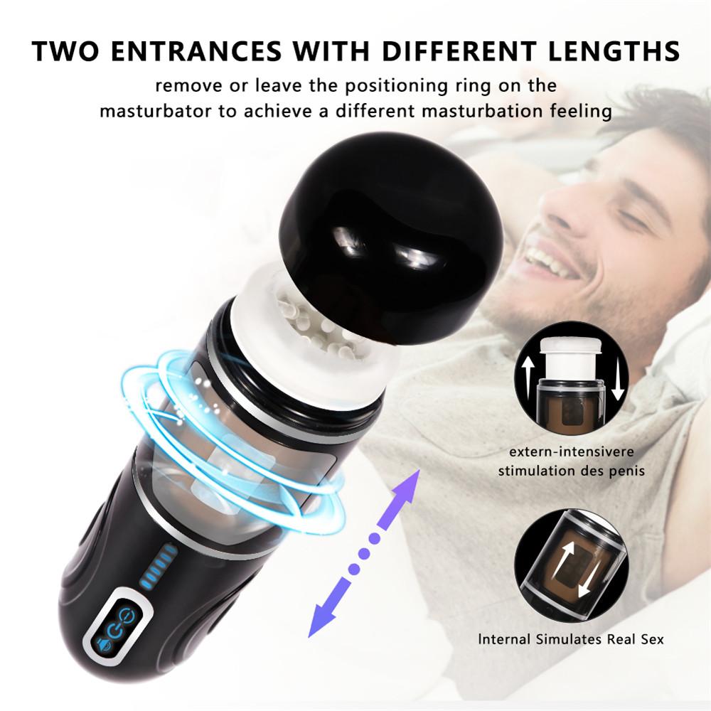 Big Size Masturbator For Men Automatic Thrusting Rotating Vibrators Vagina Masturbation Cup Adult Good For Men Male Sex Toys Man