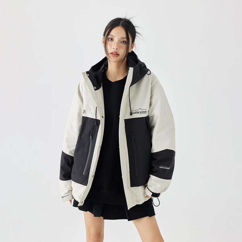 

GOLFCROSS Unisex Outdoor Color-block Hooded Jacket L