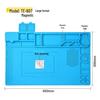 Heat-Resistant Silicone Repair Pad with Magnetic Screw Slots for Phone and Motherboard Repairs