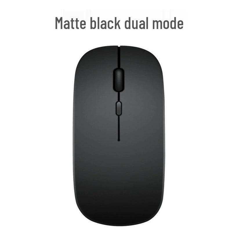 Dual-Mode Ultra-Thin Rechargeable Bluetooth Silent Mouse with Luminous Feature for Office and Tablet Use