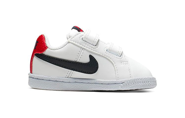 Nike Casual Low Top Skateboard Shoes White Black Infant And Toddler 833537-107