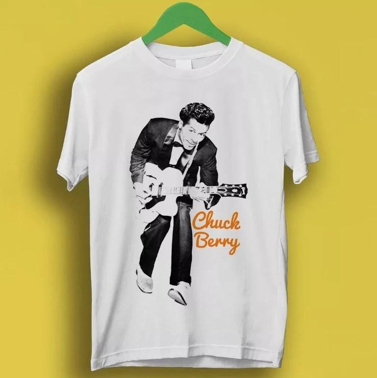 Chuck Berry Guitar Legend Rock N  Roll Retro Music Shirt S-5XL Q9458 Unisex T-Shirt S
