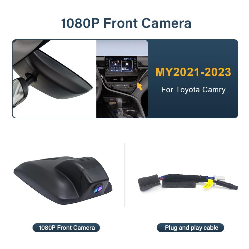 

4K 2160P Простая установка автомобильного видеорегистратора для Toyota Camry 70 V70 XV70 SE XLE Hybrid 2018 -2025 2025 2025 Dash Cam No TF Card