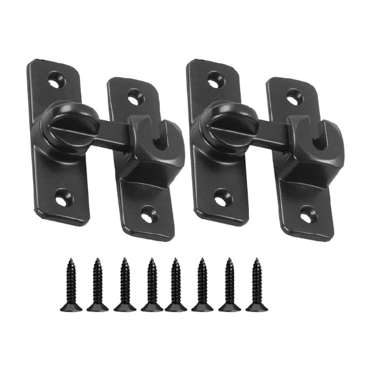 

2pcs Without Perforated Sturdy Aluminum Alloy Door Lock for Secure Privacy in Homes Hotel and Offices Supplies