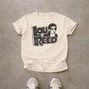 Lou Reed Velvet Underground Graphic T-Shirt, Distressed Portrait Design, Unisex Cotton Tee