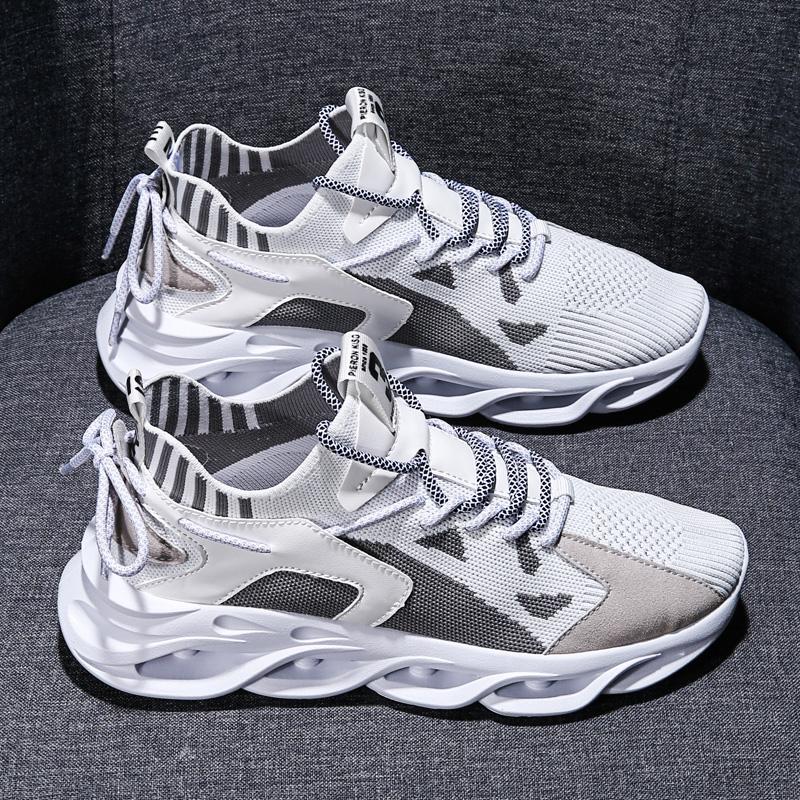 Mens Running Shoes Mesh Comfortable Flat Walking Tennis 2025 New Fashion Lace-up Casual Jogging Shoes for Men