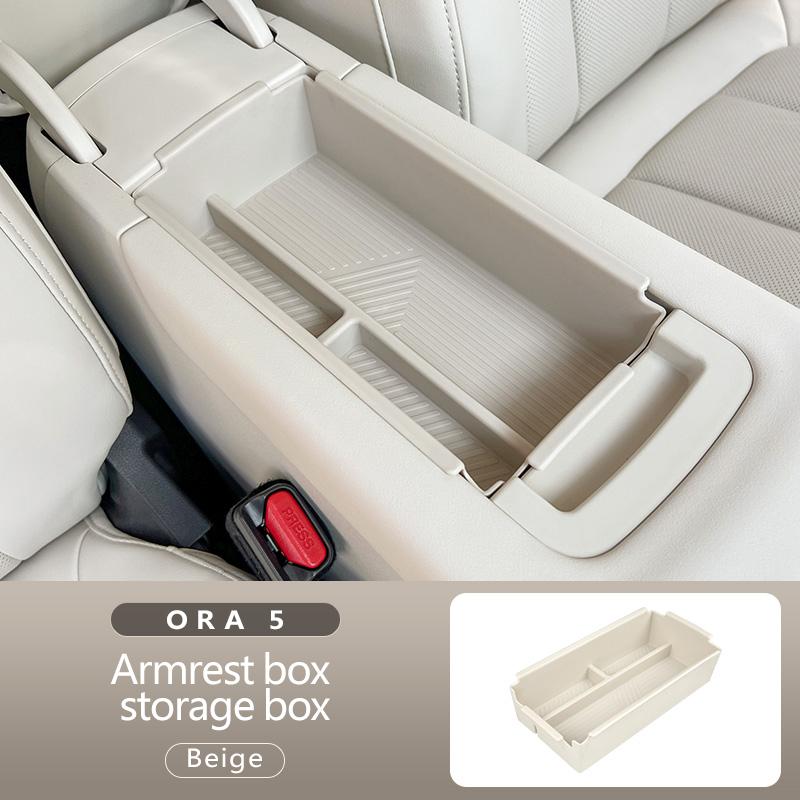 Center Console Armrest Storage Box For Gwm Ora 5 Organizer Insert Tray Interior Modification Accessories
