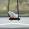 Swing Astronaut Shaped Car Pendant Cartoon Car Rear View Mirrors Hanging Ornaments Resin Interior Decoration