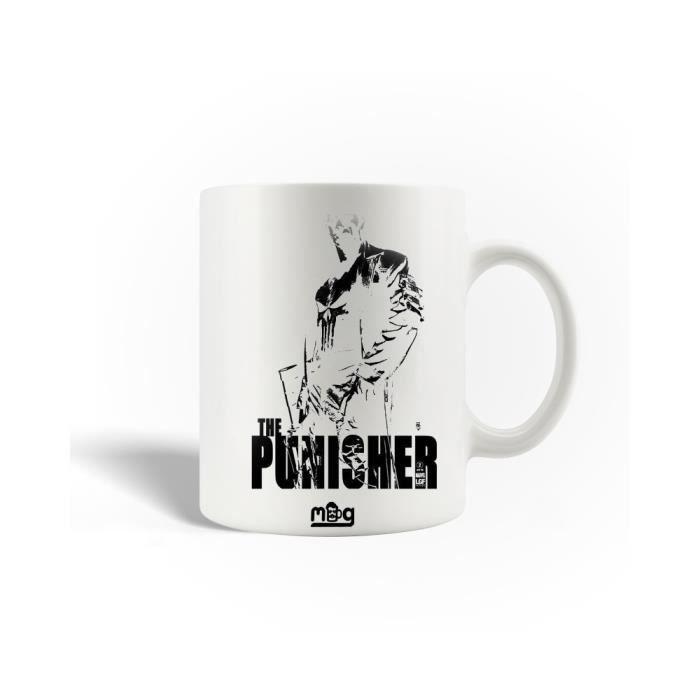 Mug en Céramique - The Punisher - 2017 - 30cl - Compatible Lave-Vaisselle - Blanc