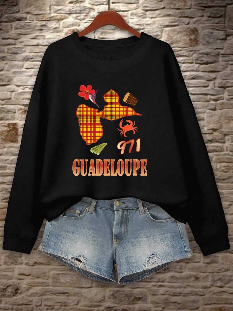 Damen Kapuzenpullover mit Print – Stilvolle & Bequeme Freizeitkleidung