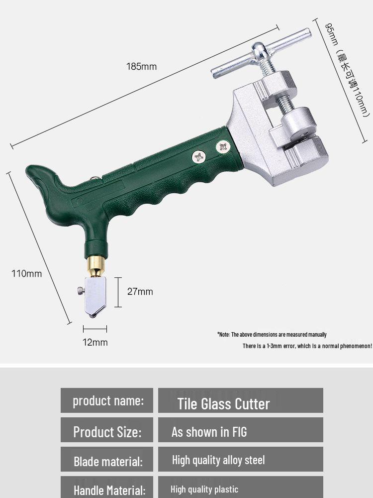 Handheld Tile & Glass Cutter with Diamond Scoring