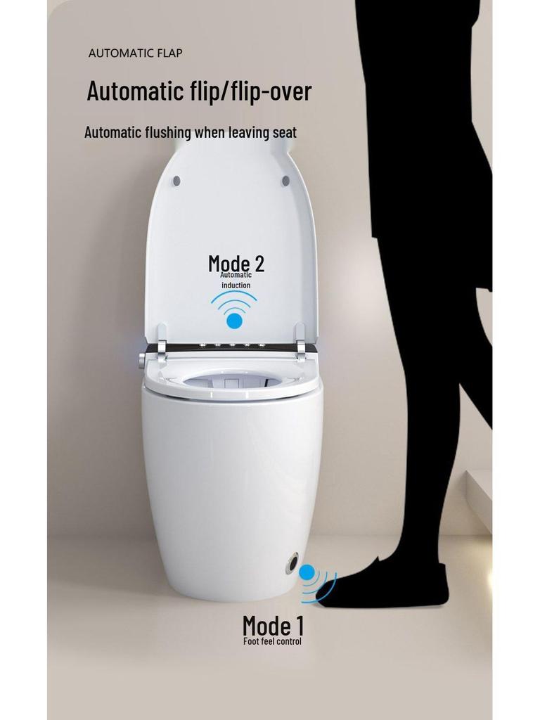 Smart One-Piece Automatic Toilet with Foam Shield, Instant Heating & Multifunctional Features for Hotel Use