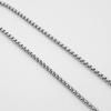 Quadratische Perlenkette aus Titanstahl mit 3MM Kette für Männer und Frauen - Vielseitiges DIY-Schmuckzubehör.