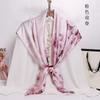 Hot Design 110*110cm 100% Silk Big Square Silk Scarves Fashion Floral Printed Shawl Sale Women Genuine Natural Silk Scarf Shawl