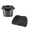 2pcs Coffee Knock Box Shock-Absorbent Coffee Grind Waste Bin for Coffee Grounds Removable Knock Bar Anti-slip Espresso Dump Bin