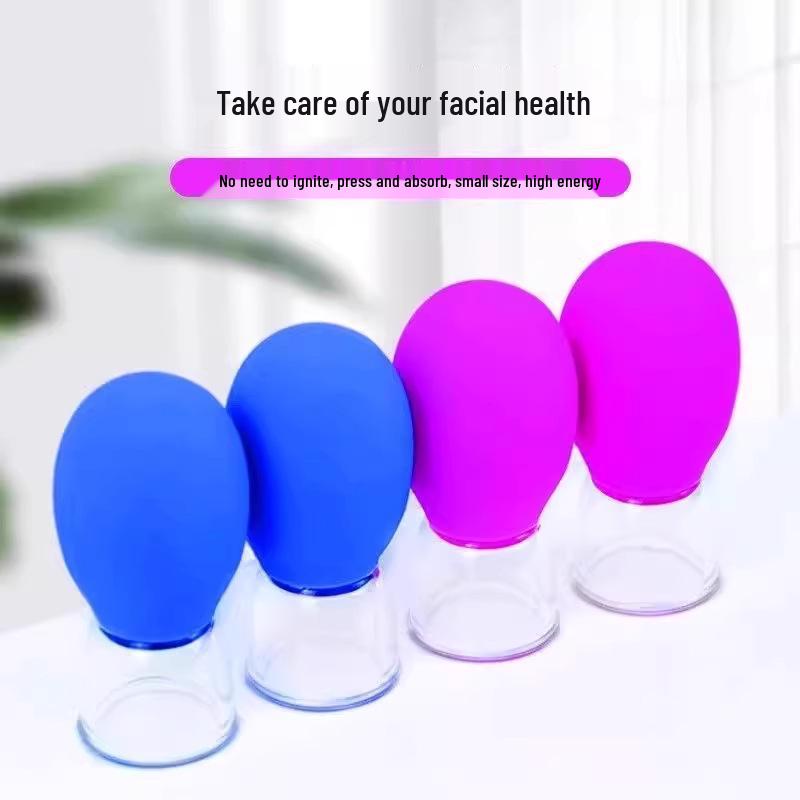 Silicone Facial Cupping and Gua Sha Tool for Skin Firming and Beauty Therapy