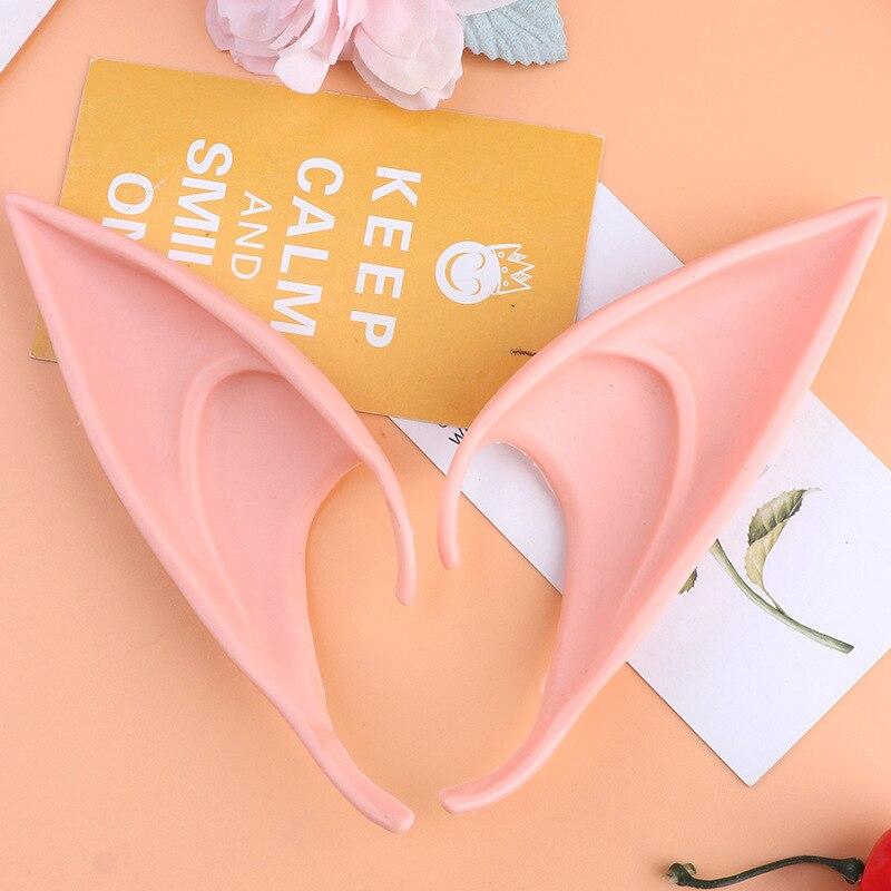 Mysterious Angel Elf Ears Latex Ears for Fairy Cosplay Costume Accessories Halloween Decoration Photo Props Adult Kids Toys