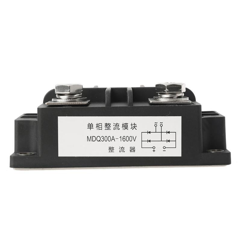 MDQ 4-terminal Black Single Phase Charger Diode Bridge Rectifier 300A High Power 1600V Bridge Rectifier Module Board