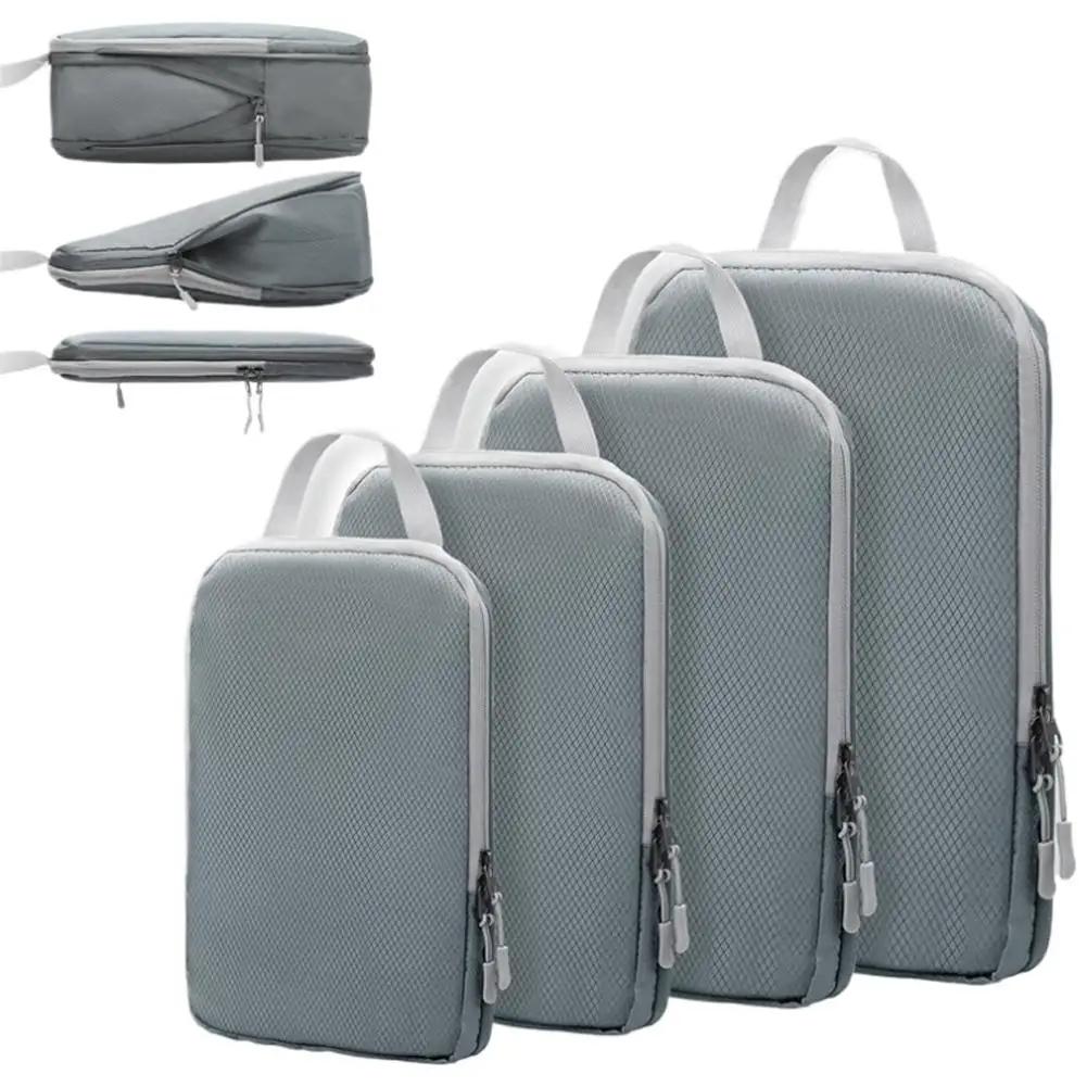 Cubi Organizzatori Compressione per Viaggio, Borsa Organizer per Bagaglio Cubi Organizzatori Espandibili Compressibili per Bagaglio a Mano Tr B9K3