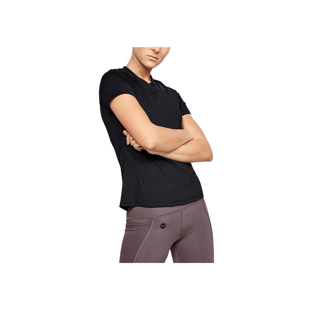 Under Armour Training Sports T-Shirt Women Tops Black 1332468-001