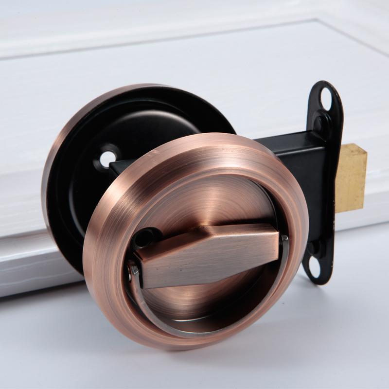 Wholesale Hidden Lock 304 Stainless Steel Single and Double-sided Sliding Door Invisible Pull Ring Concealed Embedded Handle