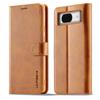 LC.IMEEKE For Google Pixel 8 PU Leather Folio Case Stand Wallet Calf Texture Phone Cover