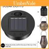 Linda Lanterna Solar de LED com Design de Chapéu Decorativo para Ambiente de Jardim Externo