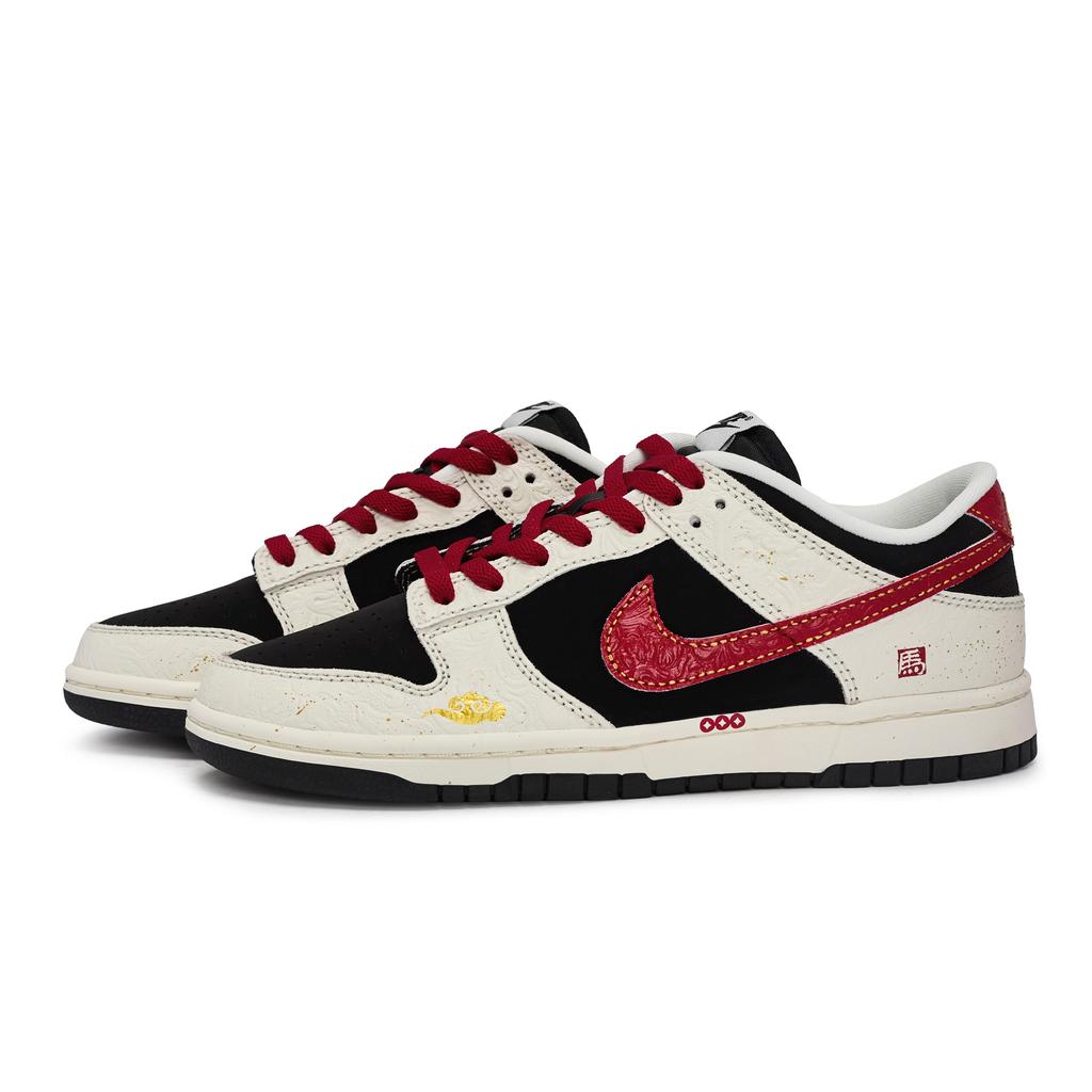 Nike Dunk 811 Manufacturing, Gamarnaf, Special Shoe Box Low Top Skateboard Shoes Unisex Black Rice Red Gold IF3944-001(Team80-S-BOX)