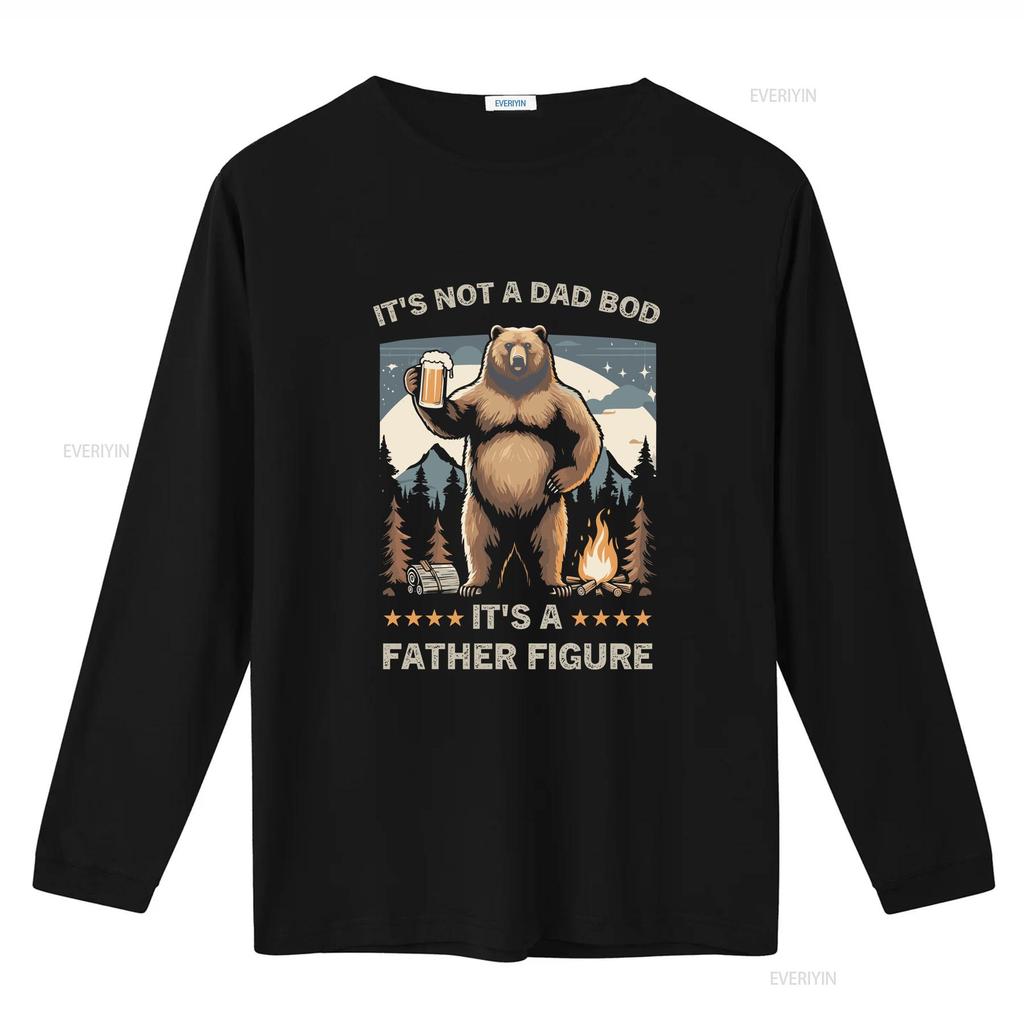 Its Not a Dad BOD Father Figure T Shirt vintage Washed Comfortable Breathable Soft graphic Casual Slightly Stretched Versatile