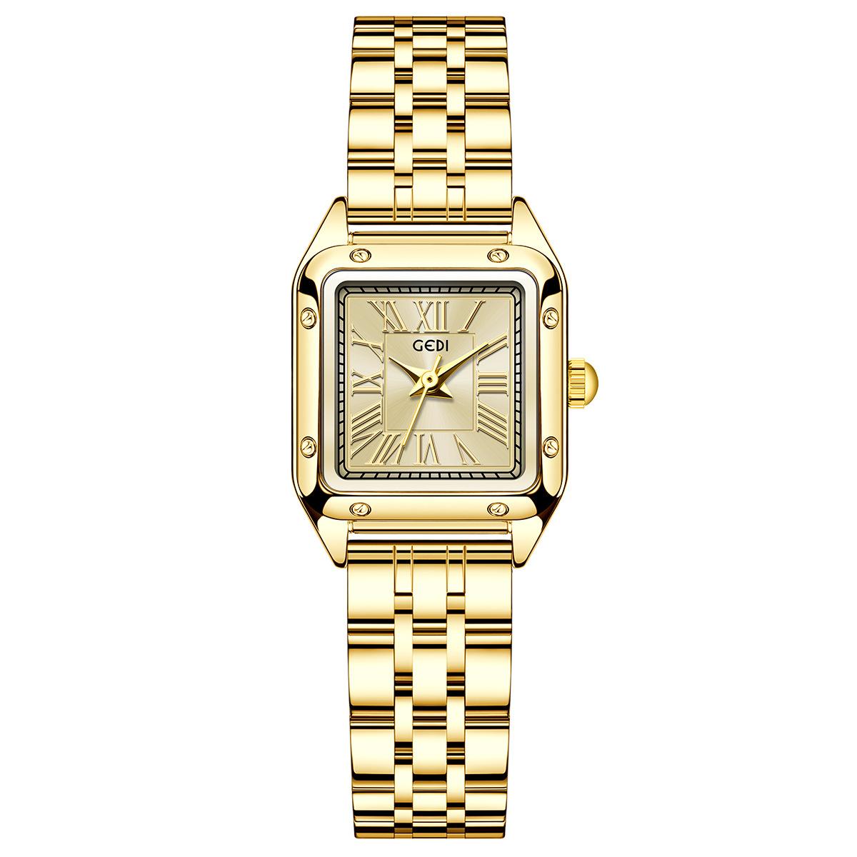 

Exquisite Small Square Plate, Light Luxury, High-Value Steel Belt Women S Watch, Niche High-End, Versatile Women S Quartz Watch