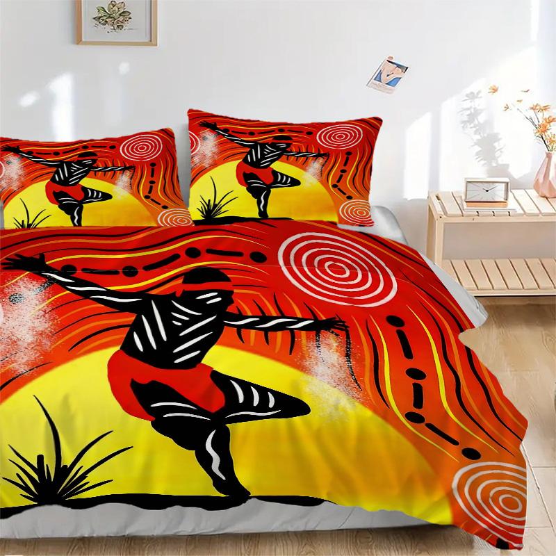 Dance Spirit Print 3Pcs Bedding Setduvet Cover With 2 Bedropillowcase Home Birthday Gift