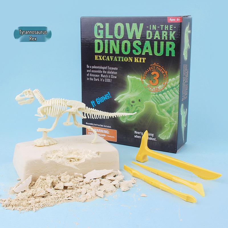Large Luminous Dinosaur Fossil Toy - Children s DIY Science Experiment Model