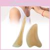 Premium Gua Sha Brett aus natürlichem Harz für Gesichts- und Halsmassage mit dickem Design