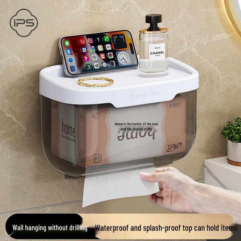 

Настенный держатель для туалетной бумаги с полкой для хранения