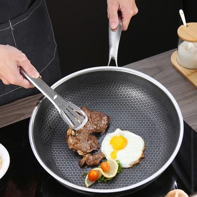 Anti-scald Handle Nonstick Pan Non-coated Pancake Pan Durable Honeycomb Fry Pan  Induction Cooker