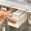 Drawer-Type Storage Box Under Mirror Cabinet Transparent Cartoon Toilet Cotton Bathroom Cabinet Drawer-Type Shelf Jewelry Case