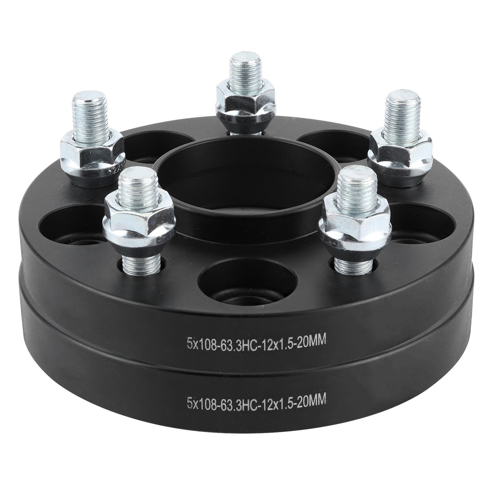 2-delige Set Wielafstandhouders Adapter Flens 20 mm Dik Geschikt voor minder dan span class= ui Risk_flag3  meer dan FORD FOCUS minder wit
