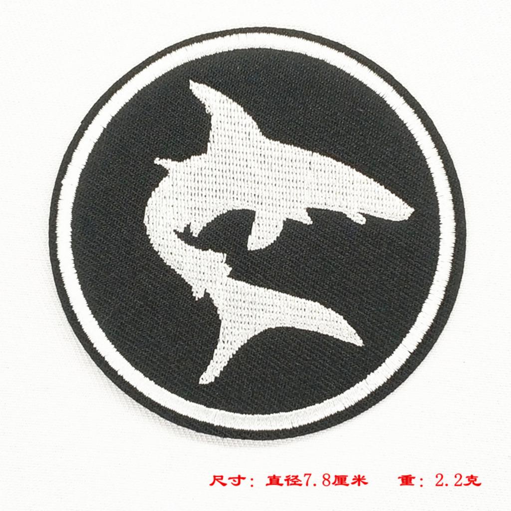 Round Cloth Patch Embroidery With Black Round Patch