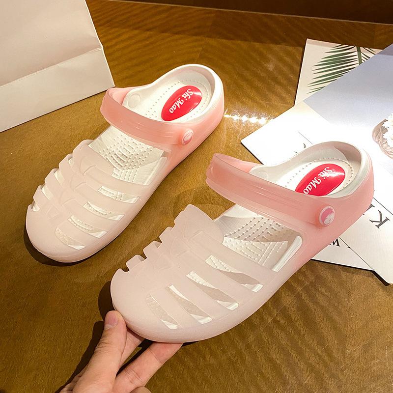 Sandals for Women In HotSeason Roman Style Fairy Style Sandals BrandNew Style Jelly Transparent Lady Sandals Strong