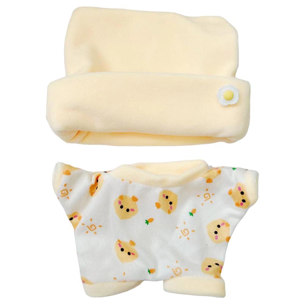 Košeľa Šortky Nášivka Oblečenie pre bábiky Doplnky pre bábiky 20cm Bábika Pyžamový oblek Po Rekvizity Kreslené zviera Hviezda Mini Blúzka Nohavice Set