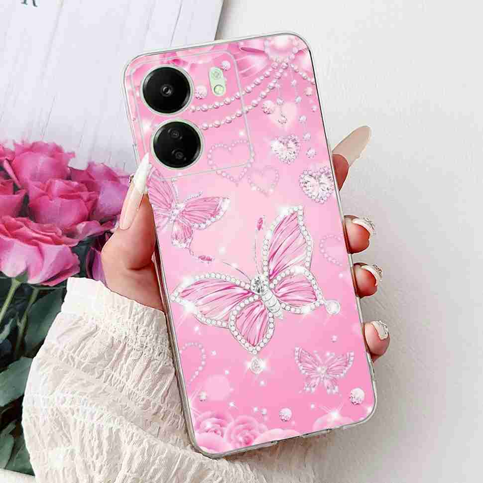 For Xiaomi Redmi 13C 4G Case Redmi13C 2023 New Fashion Pattern Cover Silicone Soft Phone Case For Xiaomi Poco C65 PocoC65 Fundas
