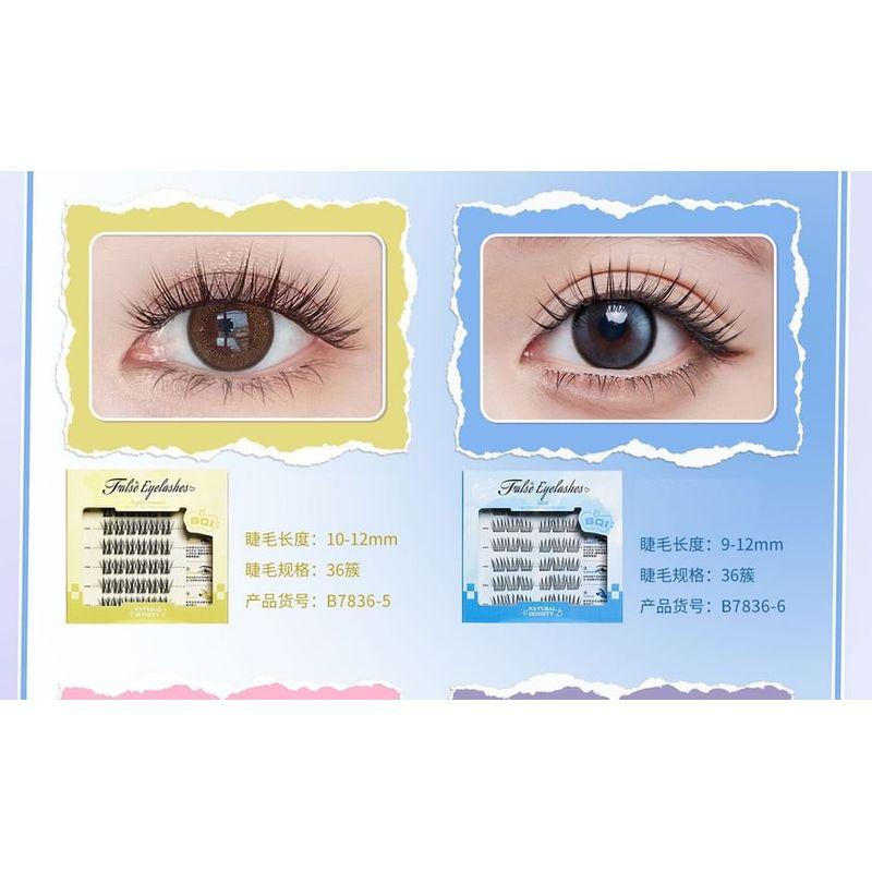 Stapi - Glue-free Multipack False Eyelashes Cluster (Various Designs) / Tweezers