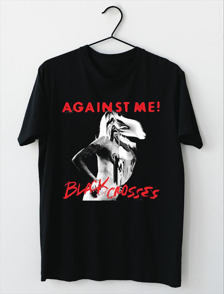 Against Me! band Black Crosses Black Size S-2345XL Shirt BT261 Unisex T-Shirt S