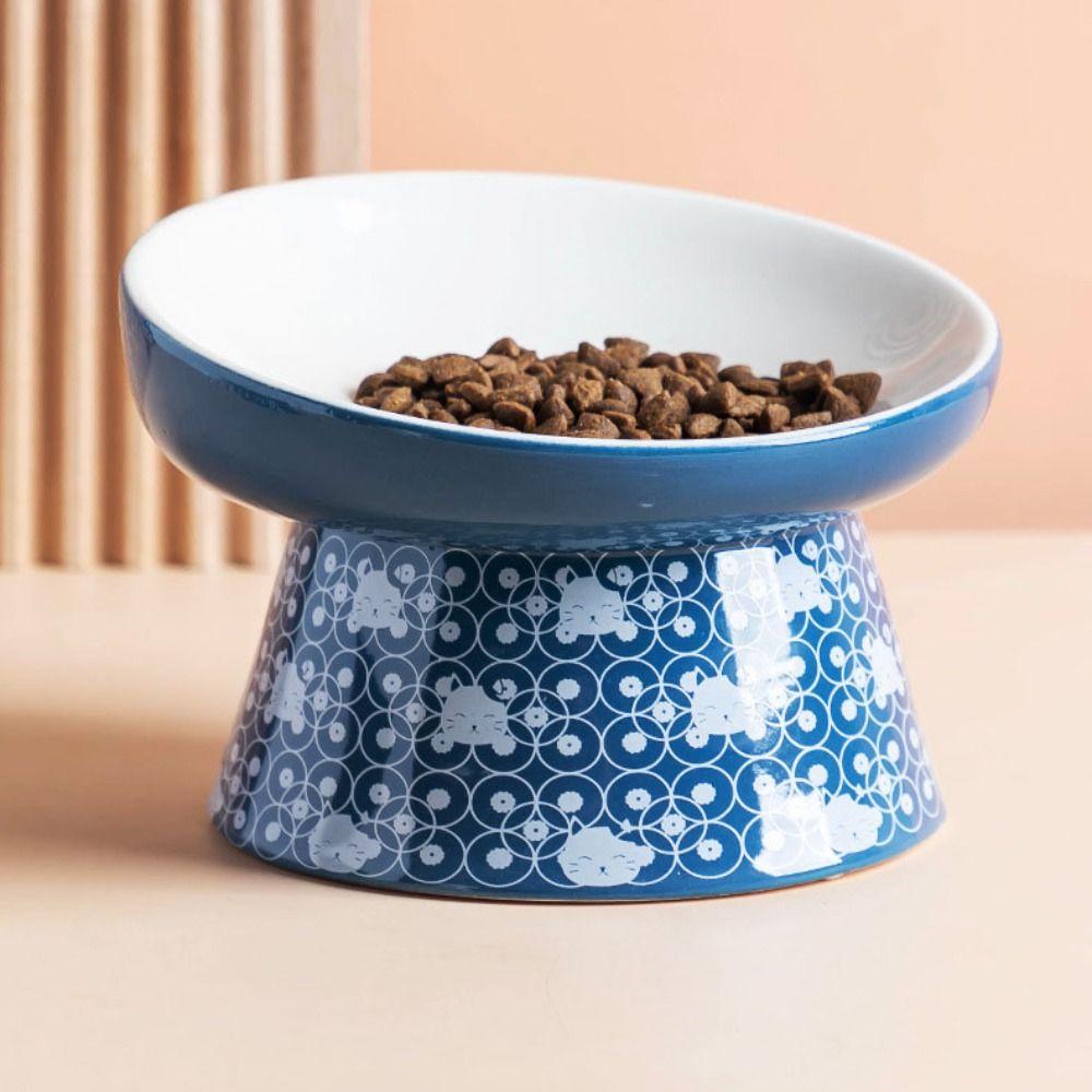 Tilted Elevated Anti Vomiting Pet Feeder Bowl Pet Supplies Cat Food Bowl Water Feeder Container
