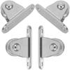 4Pcs/Set Steel DIY Silent Pulley High-quality Lifting Pulley Sturdy Fixed Load-bearing Capacity Small-sized