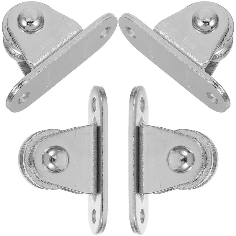 4Pcs/Set Steel DIY Silent Pulley High-quality Lifting Pulley Sturdy Fixed Load-bearing Capacity Small-sized
