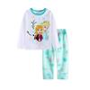 Sunkids Pajama Long Sleeve Sizes and Soft To the Touch Kids' Set, & Pants, 90-130cm, Fall/Winter, 100% Cotton, Cute, Soft, Comfortable, (White 1, 90)