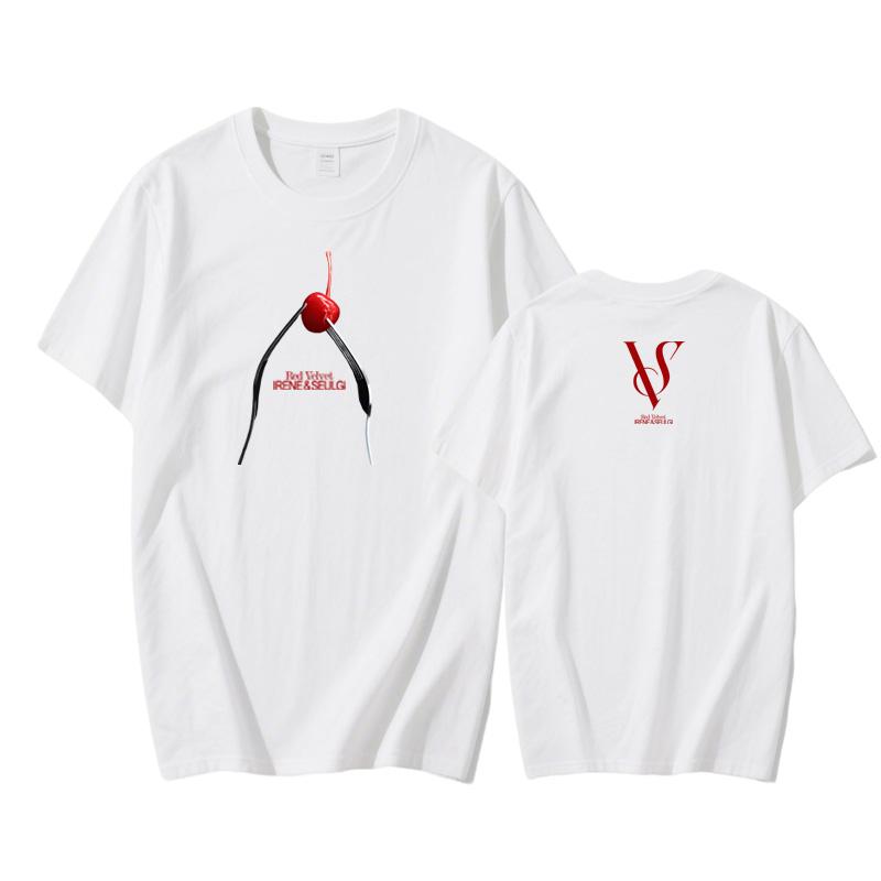 

Red Velvet - IRENE&SEULGI Футболка Популярная футболка с графическим принтом 2025 Новая футболка Удобная хлопковая одежда XS белый