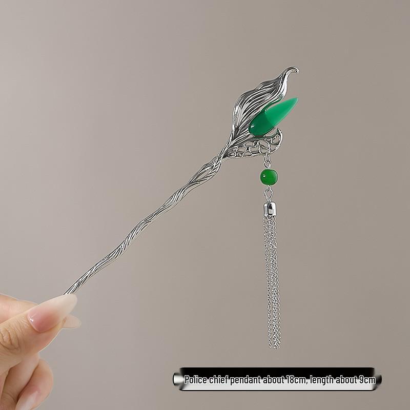Tassel Flower Hairpin: Elegant Chinese Style Hanfu & Qipao Hair Accessory for Women