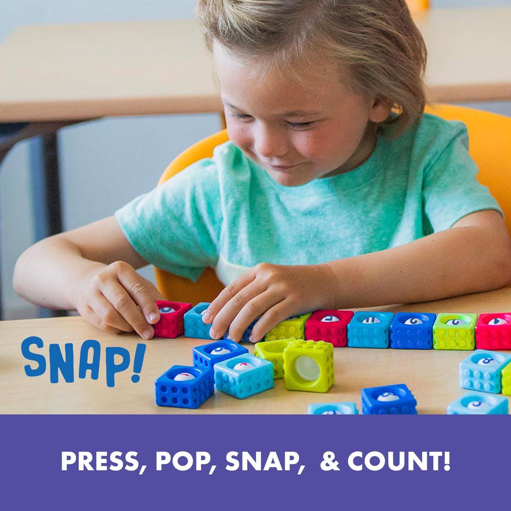 Learning Resources Number Bubble Bricks 42-Piece Educational Math Blocks Fidget Toy EI2599 Authentic